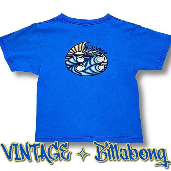 Vintage Billabong Surfwear Tee Blue Y2K Wave Graphic 90s Skater Retro T Shirt XS - Picture 8 of 8
